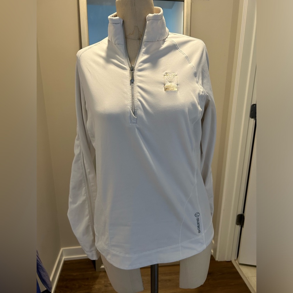 Sunice White and Grey Black Wolf Run Zip Up - S